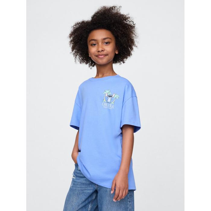 Gap × Disney Детская футболка-туника с графическим рисунком цвет: Голубой