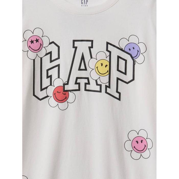 Футболка с рисунком логотипа Gap цвет: Белый