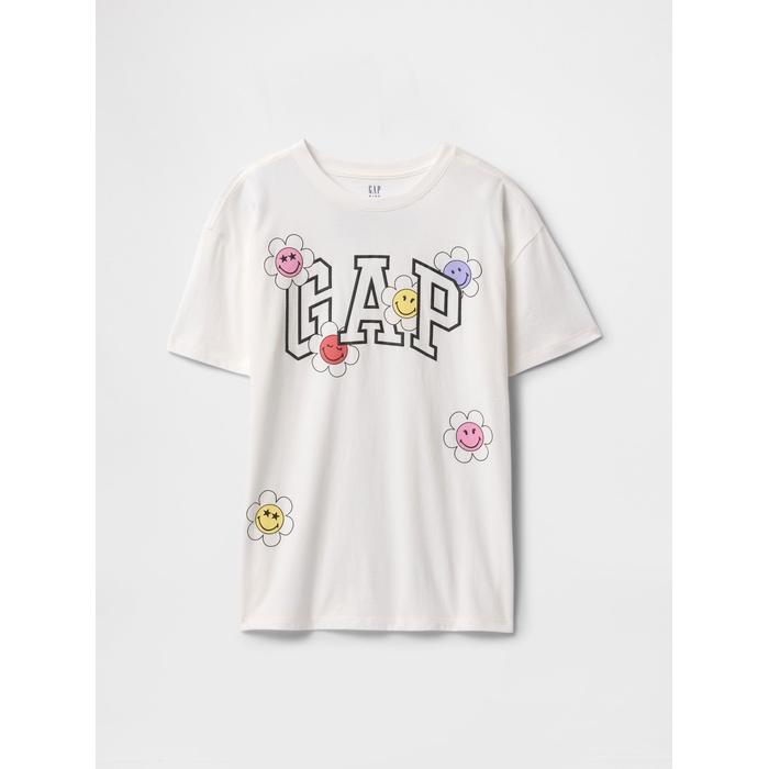 Футболка с рисунком логотипа Gap цвет: Белый