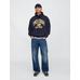 Gap Logo NYC Kapüşonlu Sweatshirt цвет: Синий