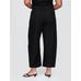 Mid Rise Keten Karışımlı Barrel Pantolon цвет: Чёрный