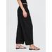 Mid Rise Keten Karışımlı Barrel Pantolon цвет: Чёрный