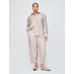 Mid Rise Keten Karışımlı Barrel Pantolon цвет: Бежевый