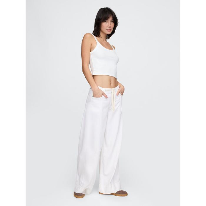 Mid Rise UltraSoft Baggy Jean Pantolon цвет: Белый