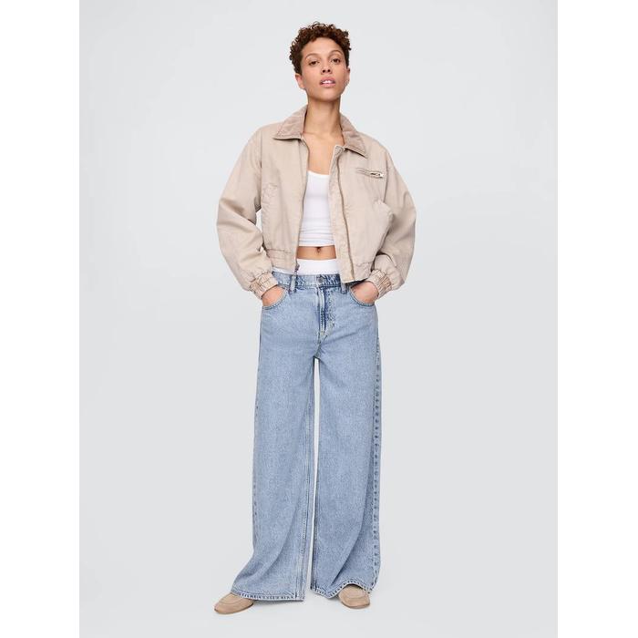 Mid Rise UltraSoft Boxer Baggy Jean Pantolon