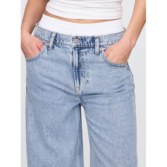 Mid Rise UltraSoft Boxer Baggy Jean Pantolon