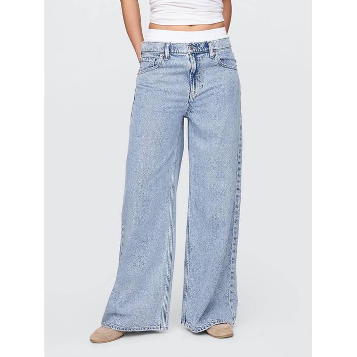 Mid Rise UltraSoft Boxer Baggy Jean Pantolon