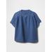 Crinkle Gauze Denim Gömlek цвет: Голубой