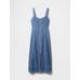 UltraSoft Denim Maxi Elbise цвет: Голубой