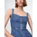 UltraSoft Denim Maxi Elbise цвет: Голубой