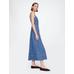 UltraSoft Denim Maxi Elbise цвет: Голубой