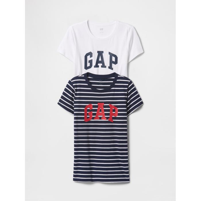 Комплект футболок с коротким рукавом и логотипом Gap из 2 предметов цвет: Зелёный