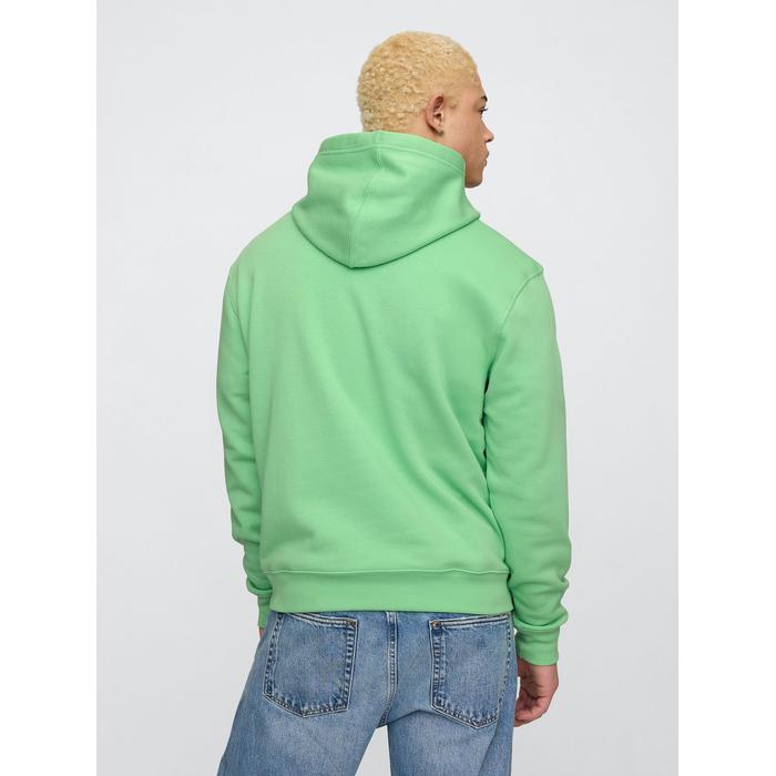 Gap Logo Relaxed Fleece Sweatshirt цвет: Зелёный