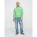 Gap Logo Relaxed Fleece Sweatshirt цвет: Зелёный