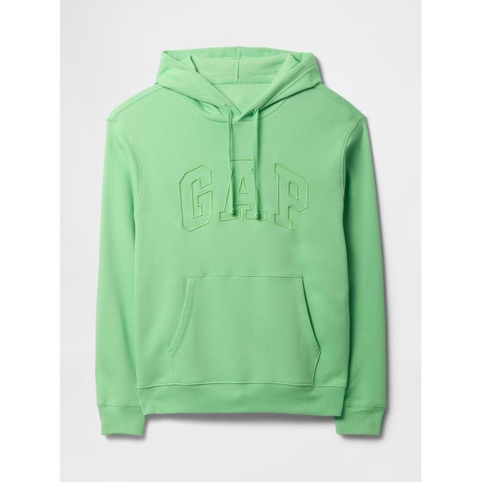 Gap Logo Relaxed Fleece Sweatshirt цвет: Зелёный