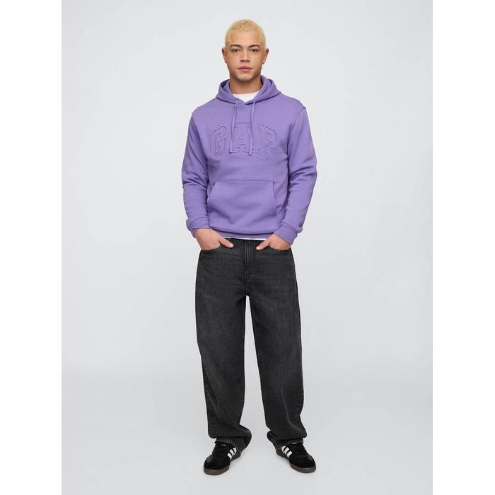 Gap Logo Relaxed Fleece Sweatshirt цвет: Фиолетовый