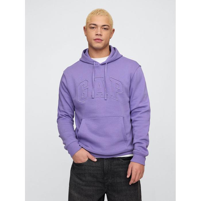 Gap Logo Relaxed Fleece Sweatshirt цвет: Фиолетовый