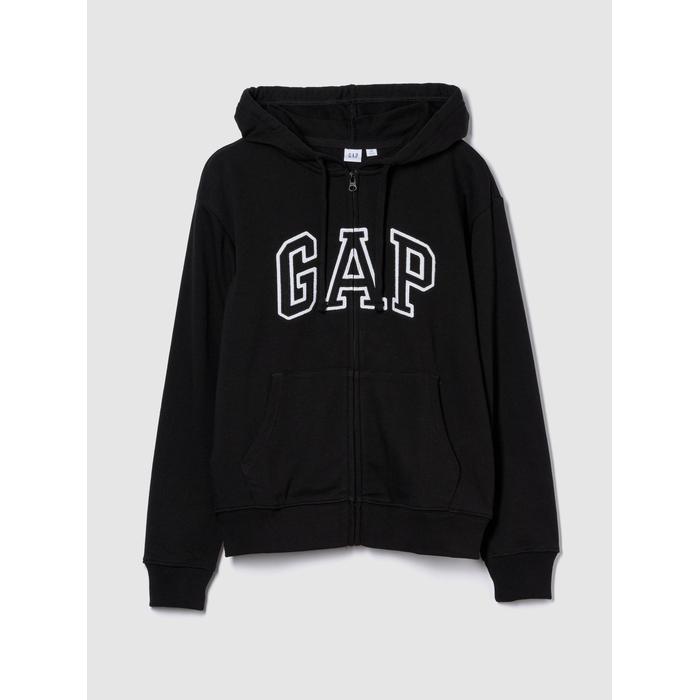 Relaxed Толстовка на молнии с логотипом Gap цвет: Чёрный