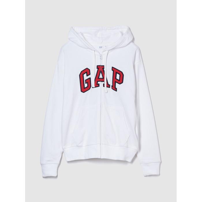 Relaxed Толстовка на молнии с логотипом Gap цвет: Белый