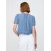 Dantel Detaylı Crop Denim Bluz