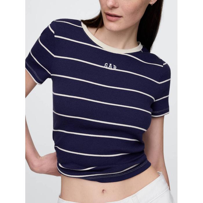 Modern Футболка с укороченным логотипом Gap цвет: Синий