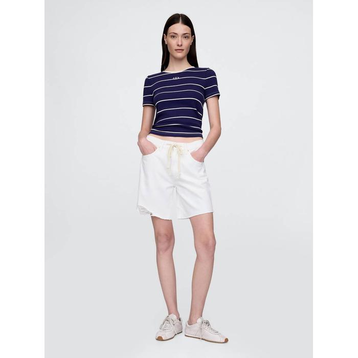 Modern Футболка с укороченным логотипом Gap цвет: Синий