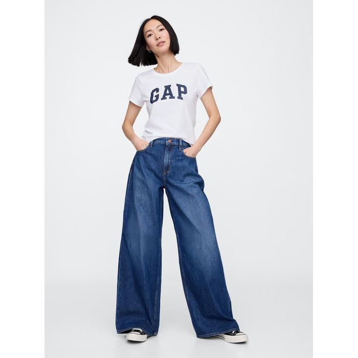 Комплект футболок с коротким рукавом и логотипом Gap из 2 предметов цвет: Белый