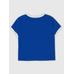 Футболка с укороченным логотипом Gap