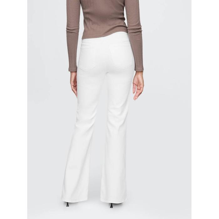 High Rise '70s Flare Jean Pantolon цвет: Белый