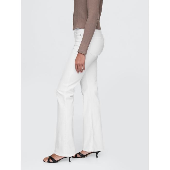 High Rise '70s Flare Jean Pantolon цвет: Белый
