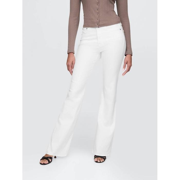 High Rise '70s Flare Jean Pantolon цвет: Белый