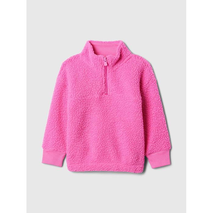 Sherpa Çeyrek Fermuarlı Sweatshirt цвет: Розовый