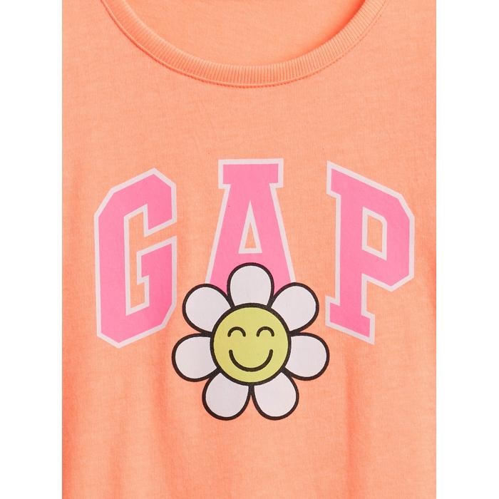 Футболка с рисунком логотипа Gap цвет: Оранжевый