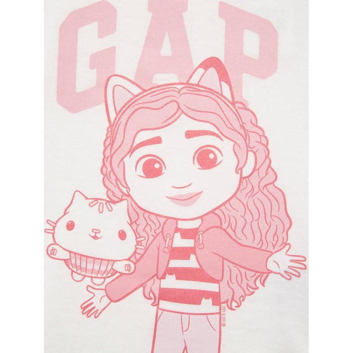 Футболка с графическим логотипом Gap цвет: Белый