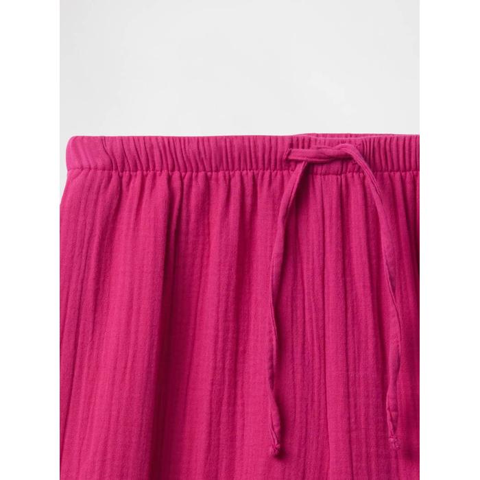 Gauze Wide-Leg Pantolon цвет: Розовый