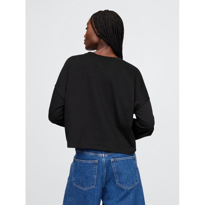 Винтажная толстовка с логотипом Gap Oversize от VintageSoft цвет: Чёрный