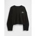 Винтажная толстовка с логотипом Gap Oversize от VintageSoft цвет: Чёрный