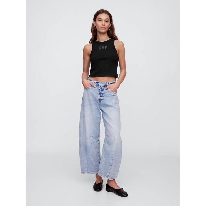 Gap Logo Crop Atlet цвет: Чёрный