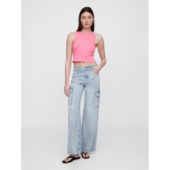 Gap Logo Crop Atlet цвет: Розовый