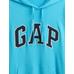 Французская махровая толстовка с логотипом Gap цвет: Голубой