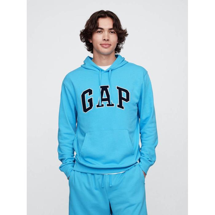 Французская махровая толстовка с логотипом Gap цвет: Голубой