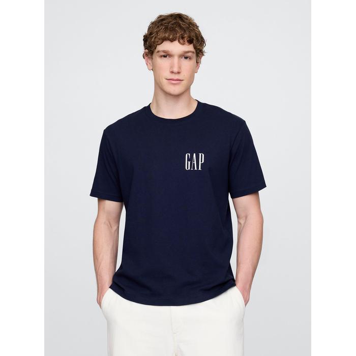 Футболка с логотипом Gap в тяжелом весе цвет: Синий