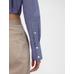 GapStudio Poplin Crop Gömlek цвет: Голубой