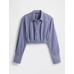 GapStudio Poplin Crop Gömlek цвет: Голубой