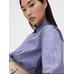 GapStudio Poplin Crop Gömlek цвет: Голубой