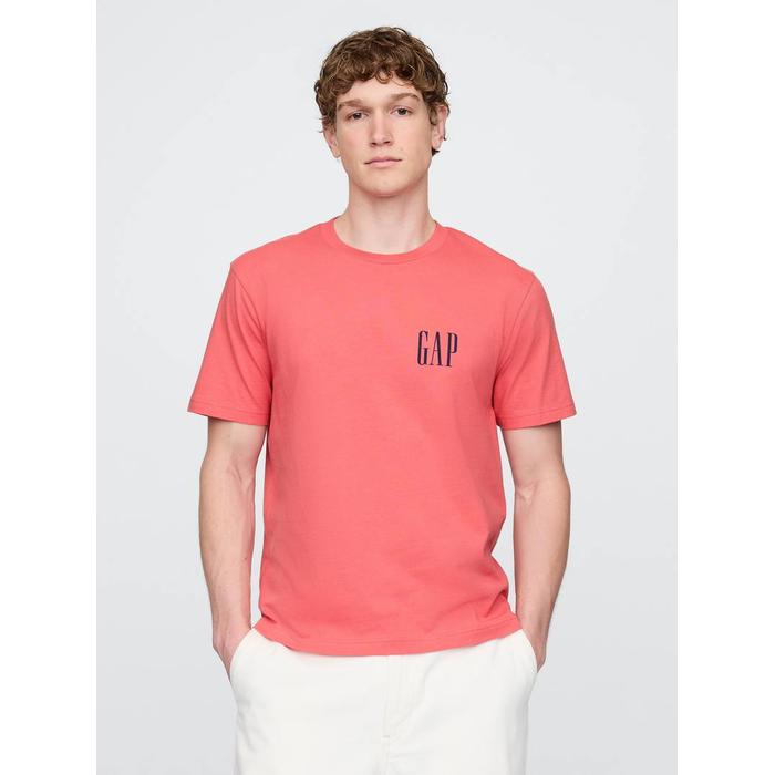 Футболка с логотипом Gap в тяжелом весе цвет: Красный