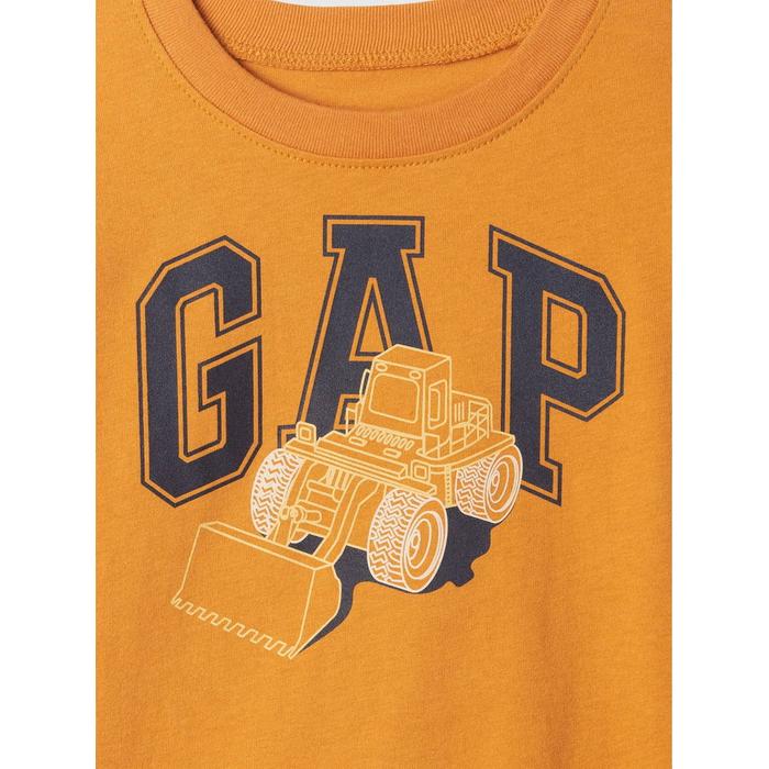 Футболка с рисунком логотипа Gap цвет: Оранжевый