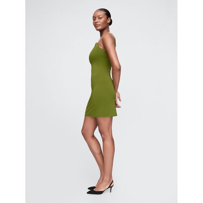 Gap × Cult Gaia Chain Mini Slip Elbise цвет: Зелёный