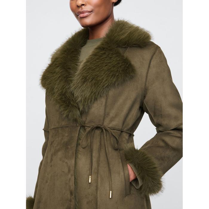 Gap × Cult Gaia Suni Vegan Süet Wrap Kaban цвет: Хаки