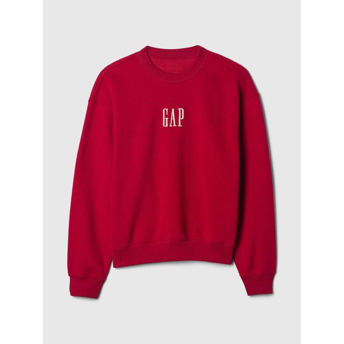 Gap Logo Vintage Soft Fleece Sweatshirt цвет: Красный